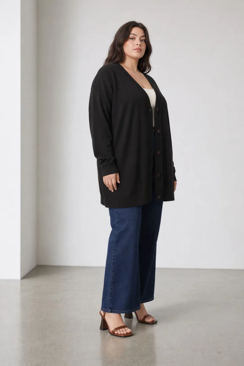Tharushi|100% Cotton Button Down Cardigan