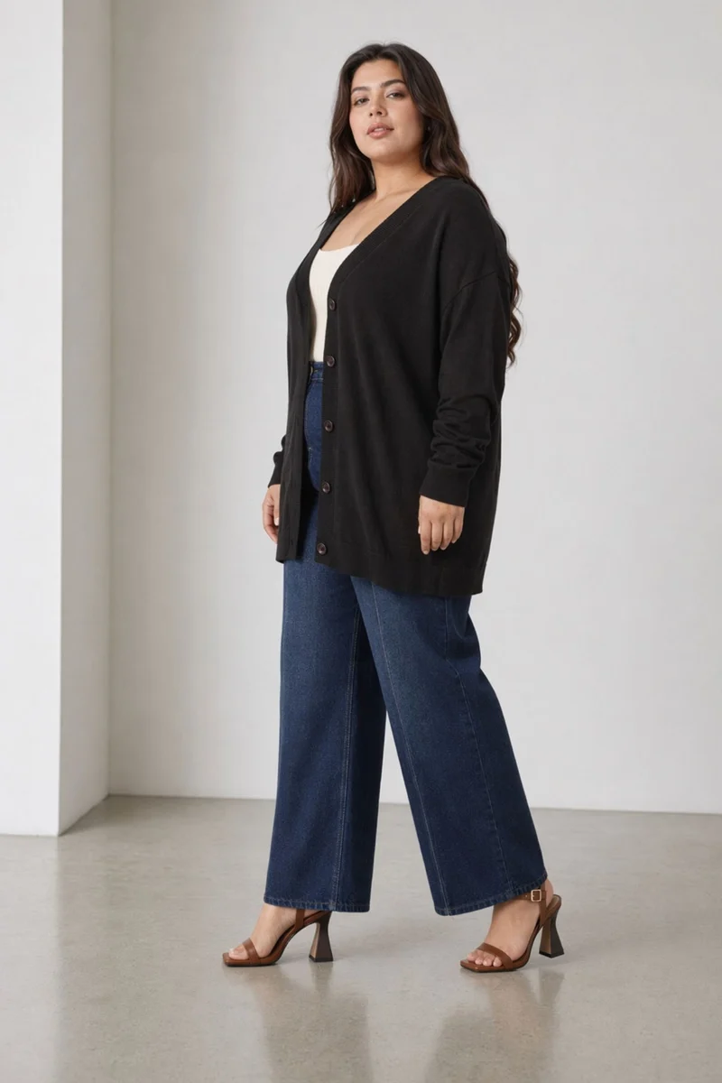 Tharushi|100% Cotton Button Down Cardigan