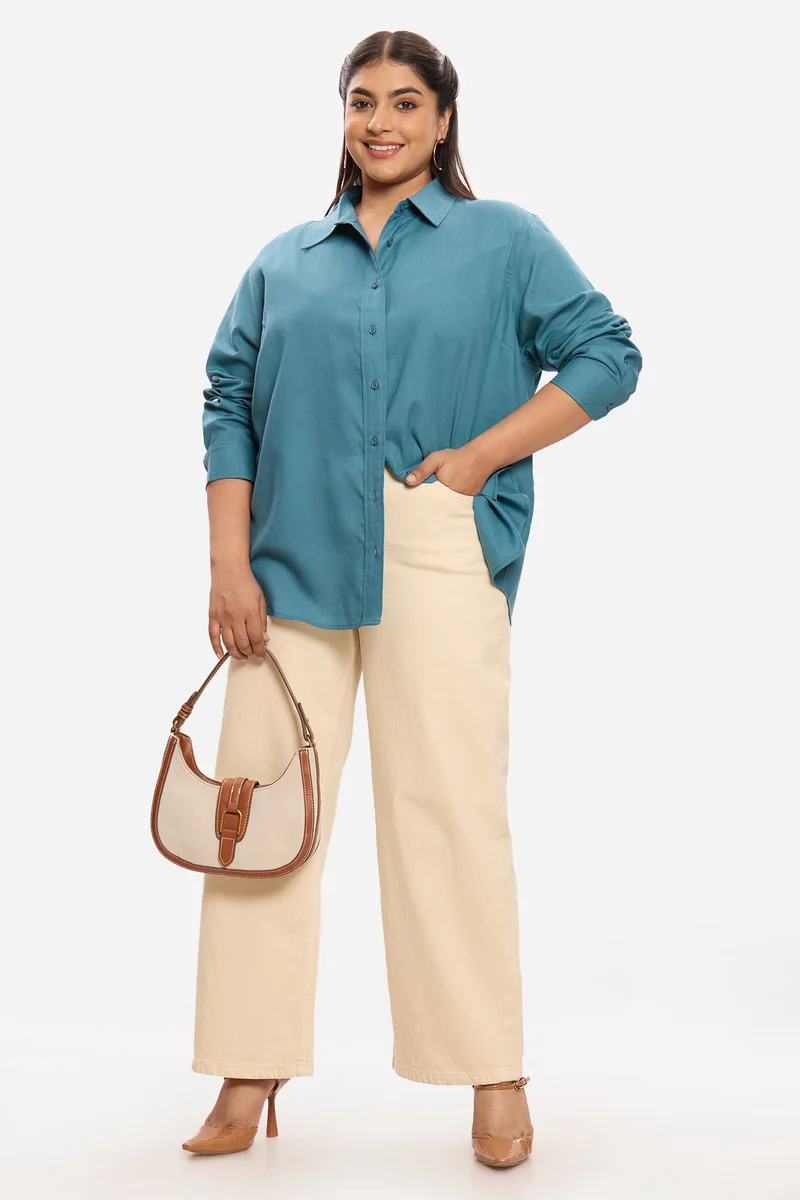 Zuzanna|Lyocell Button-Down Shirt