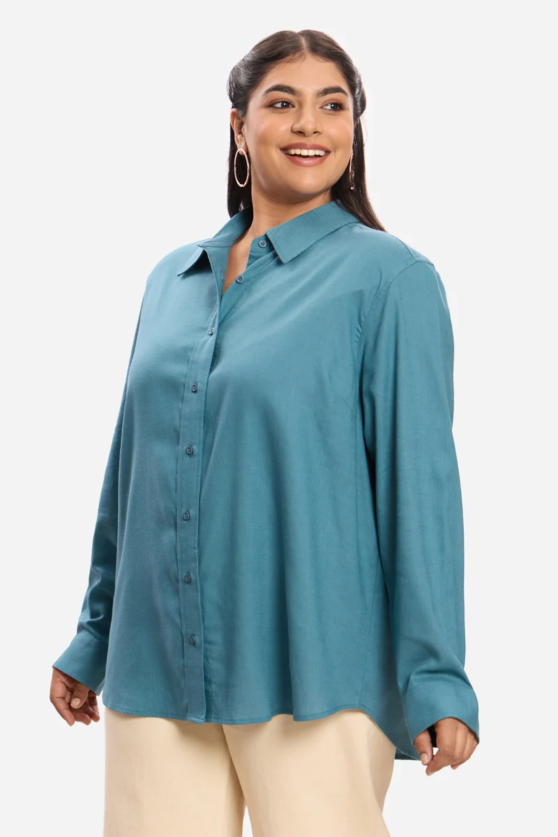 Zuzanna|Lyocell Button-Down Shirt
