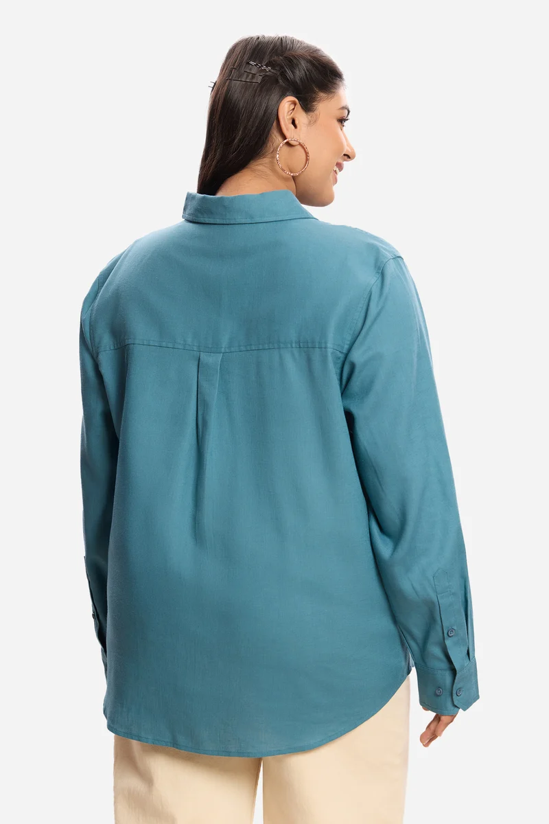 Zuzanna|Lyocell Button-Down Shirt