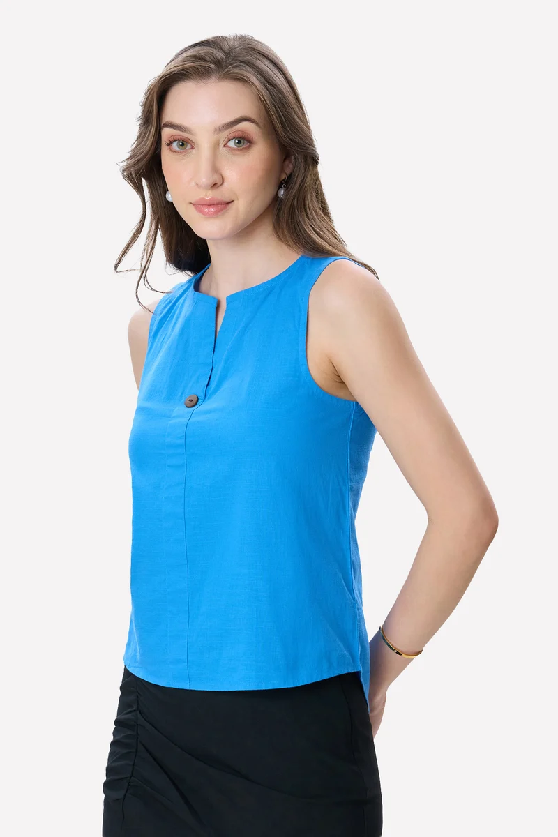 Joan|100% Cotton High-Low Top
