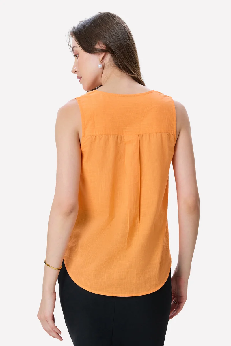 Jess|100% Cotton High-Low Top