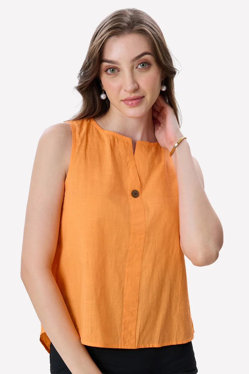 Jess|100% Cotton High-Low Top