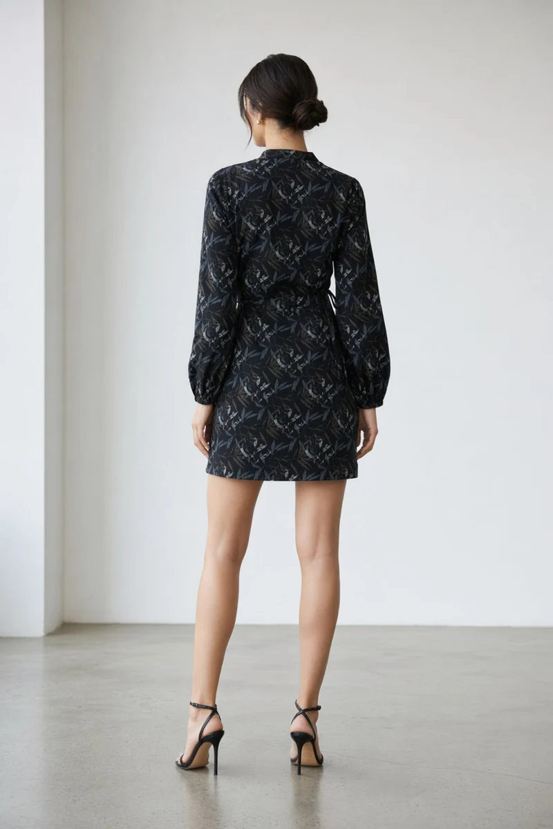 Elowen|100% Cotton Wrap Mini Dress