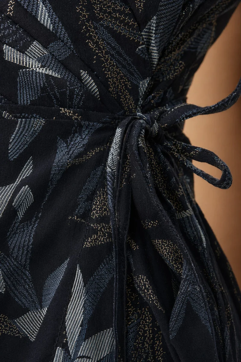 Elowen|100% Cotton Wrap Mini Dress