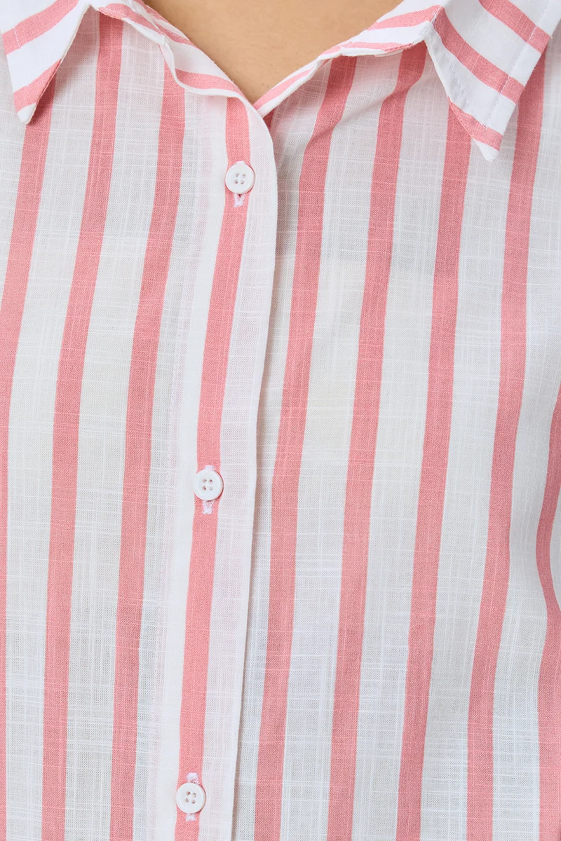 Morna|100% Cotton Relaxed Fit Shirt