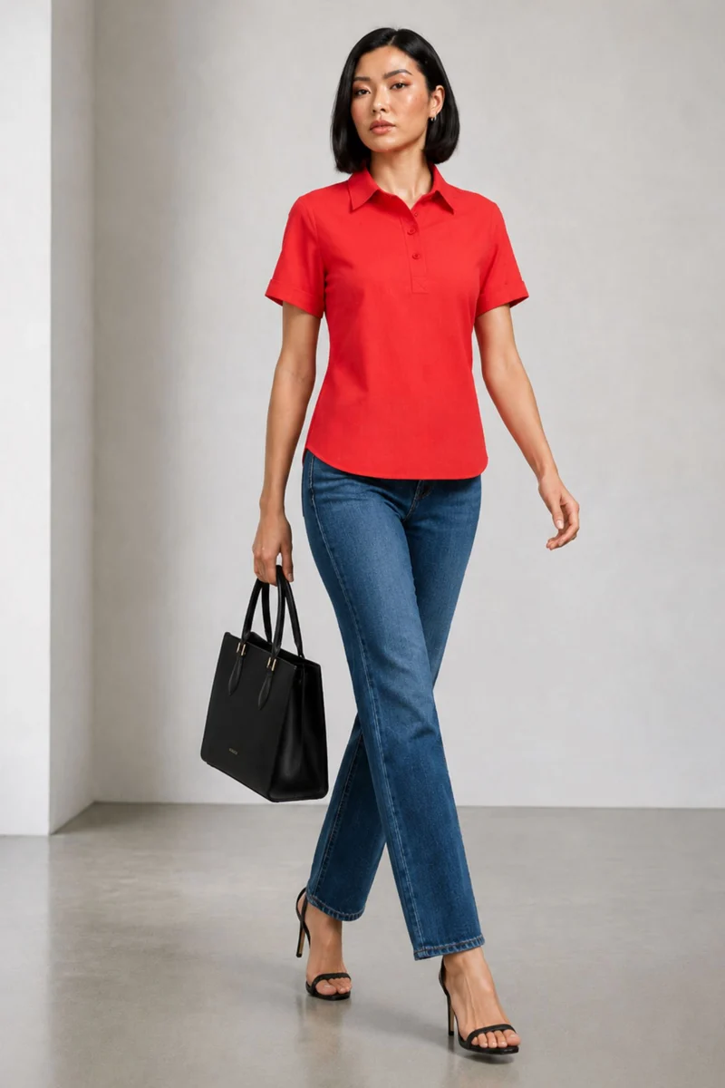 Mhari|Linen Rolled-Up Sleeve Shirt