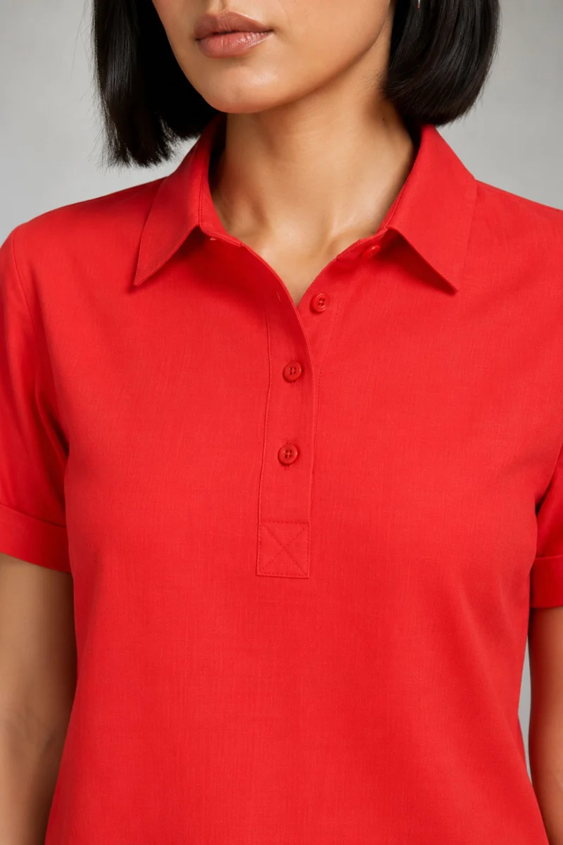 Mhari|Linen Rolled-Up Sleeve Shirt