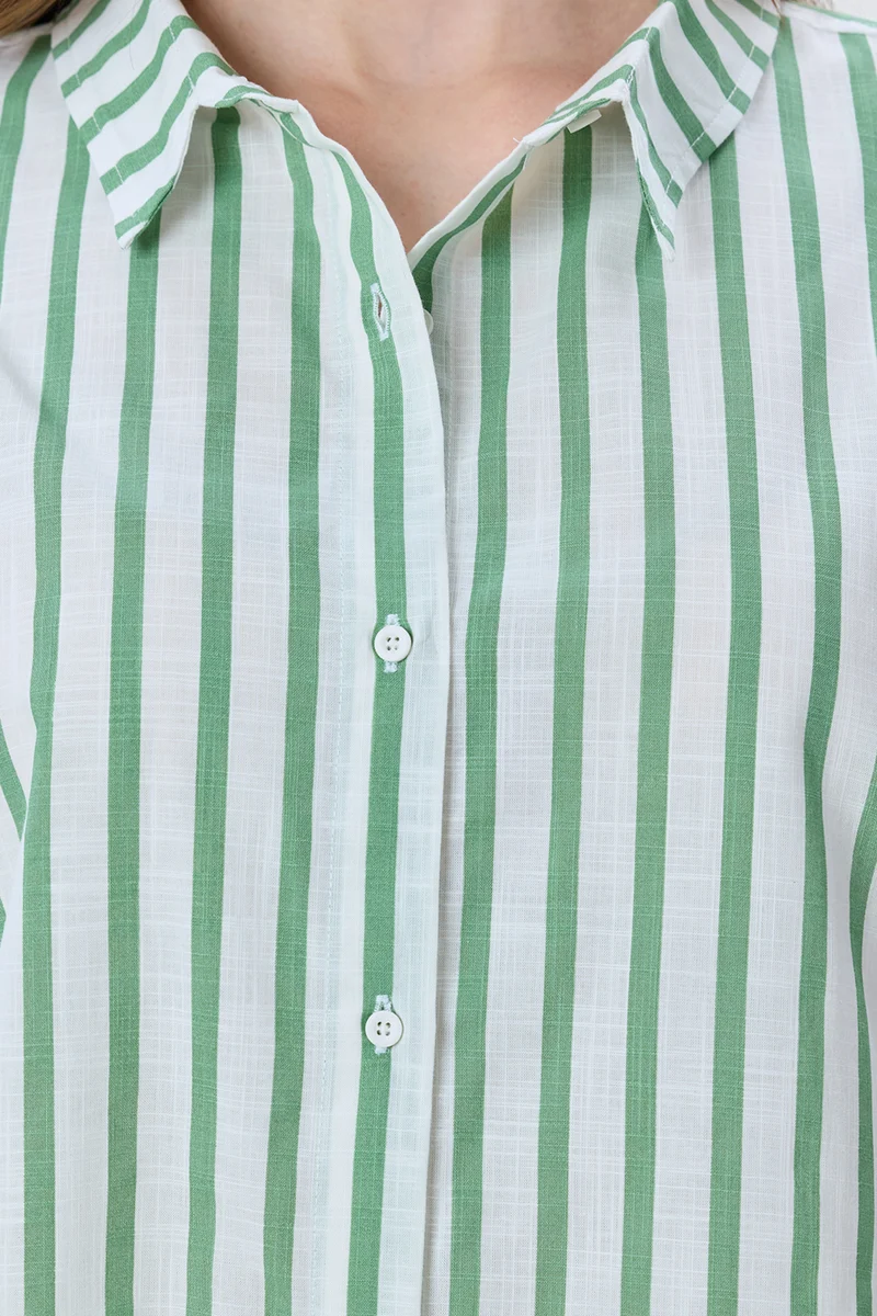 Inga|100% Cotton Relaxed Fit Shirt