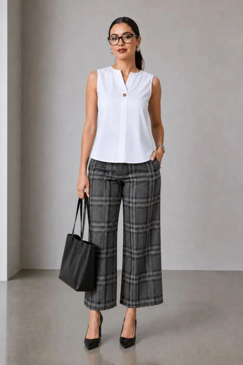 Bess|100% Cotton High-Low Top