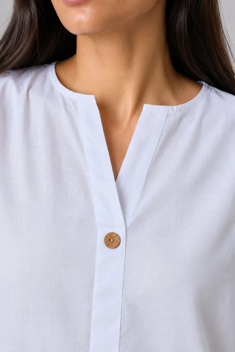 Bess|100% Cotton High-Low Top