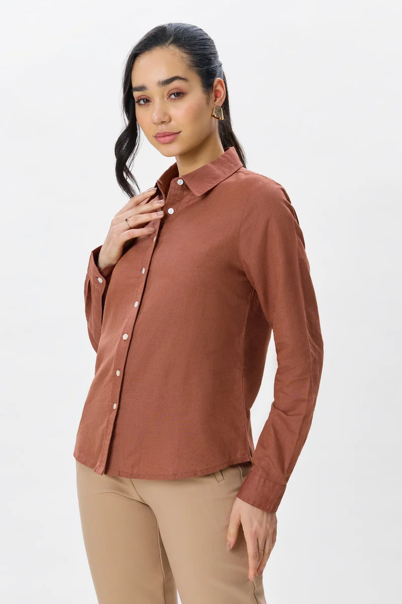 Eryn|Linen Button Down Shirt
