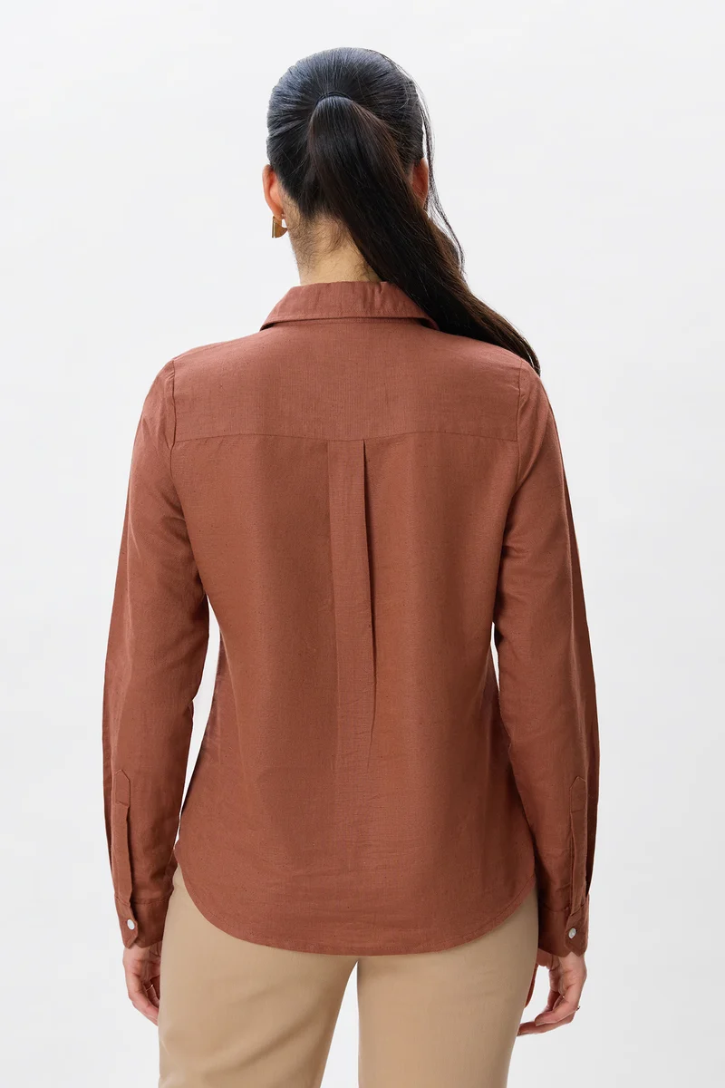 Eryn|Linen Button Down Shirt