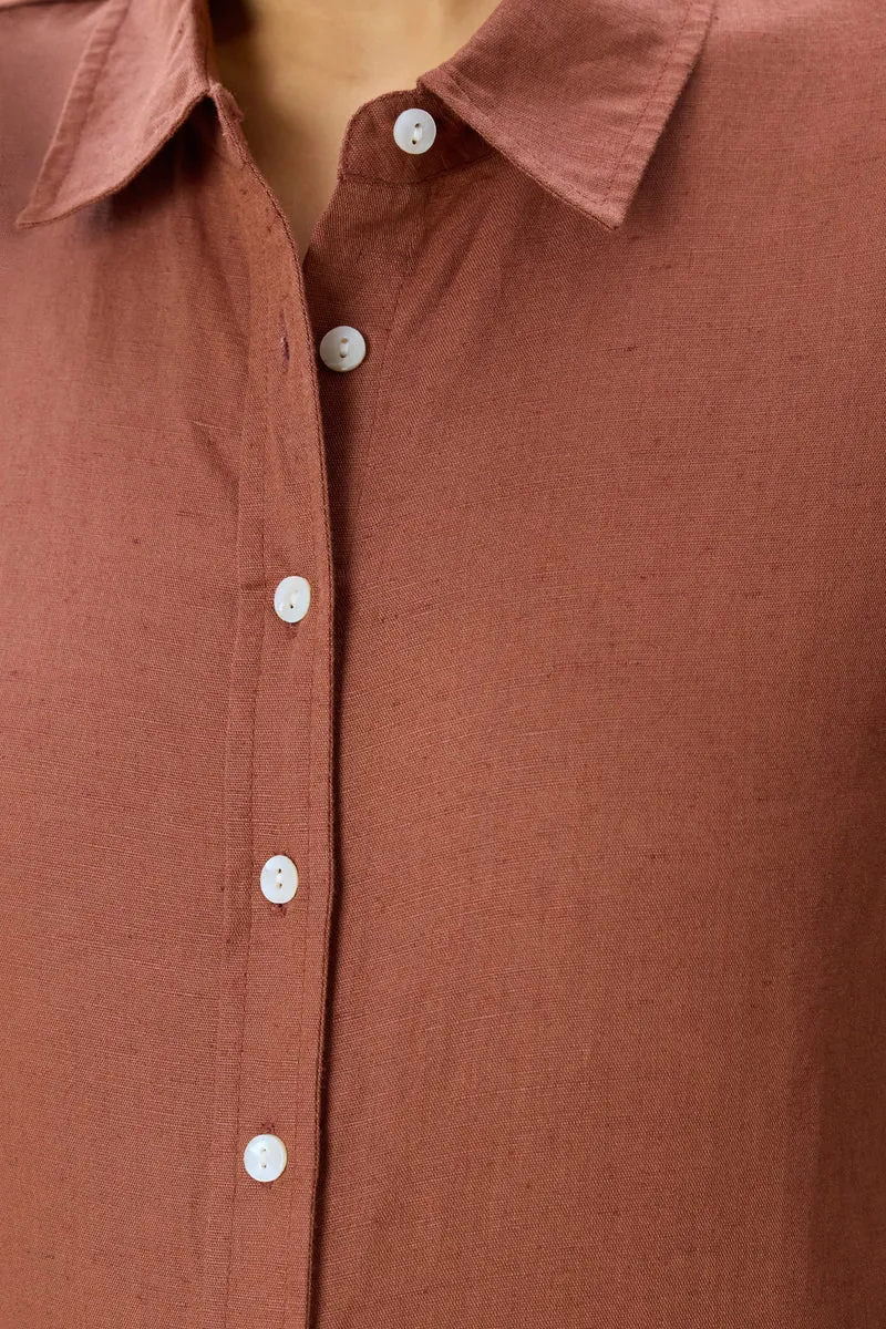 Eryn|Linen Button Down Shirt