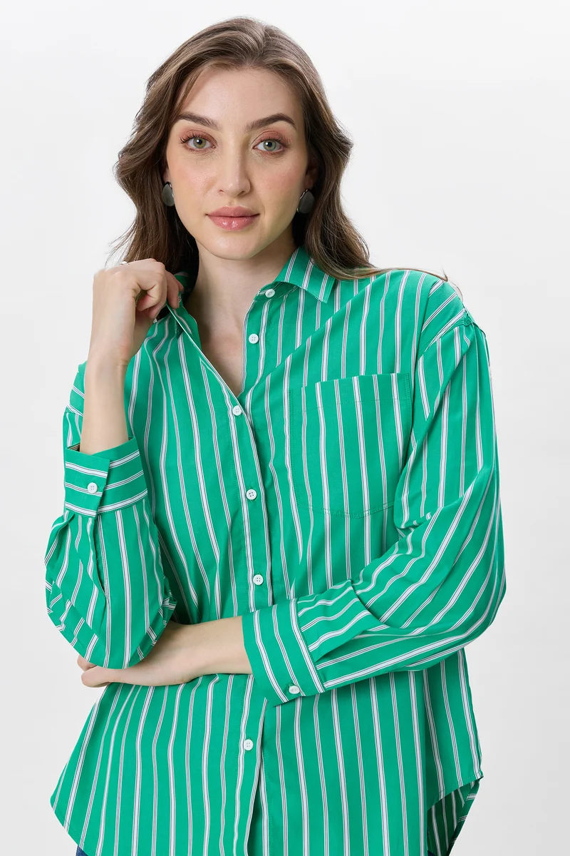 Ismay|100% Cotton Oversized Shirt