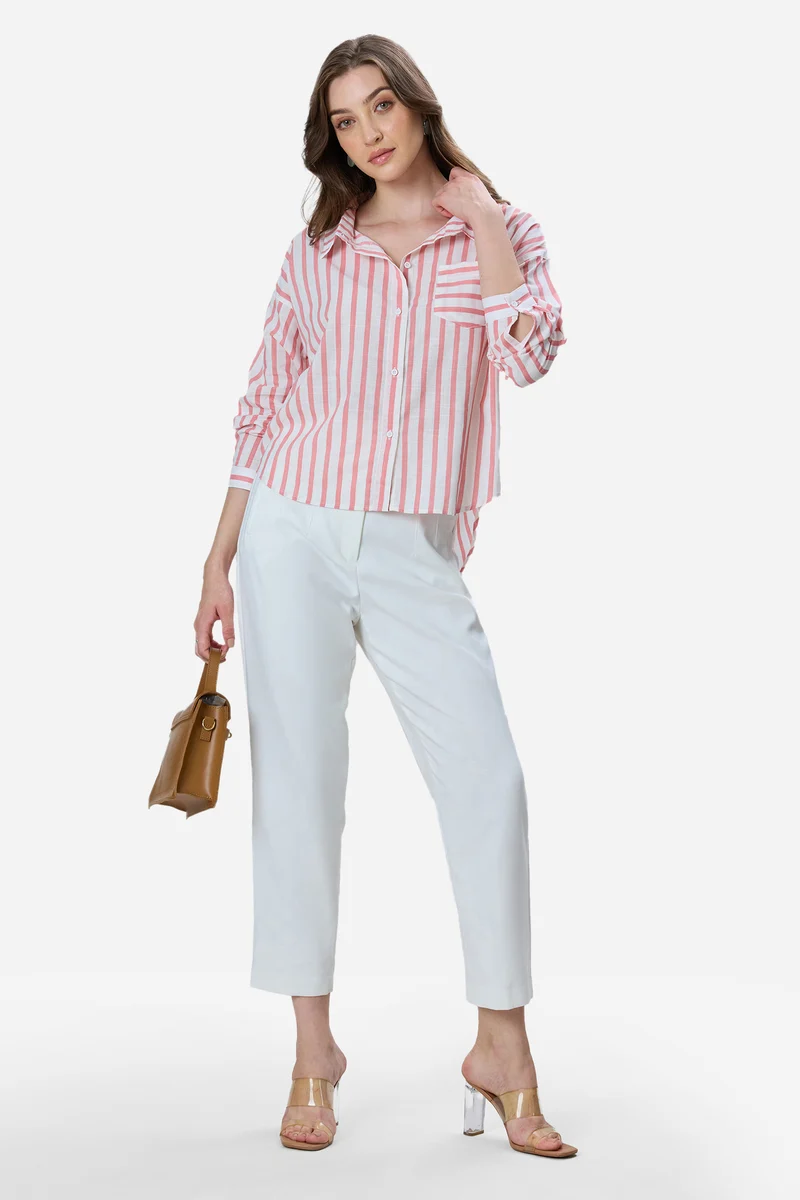 Fern|100% Cotton Drop Shoulder Shirt