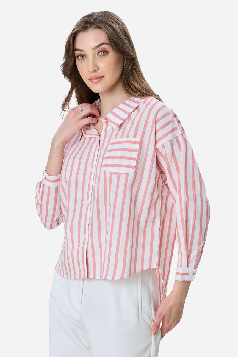 Fern|100% Cotton Drop Shoulder Shirt