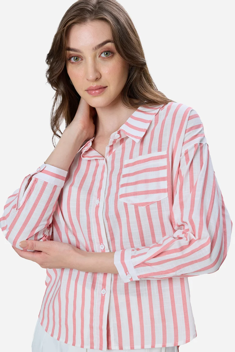 Fern|100% Cotton Drop Shoulder Shirt
