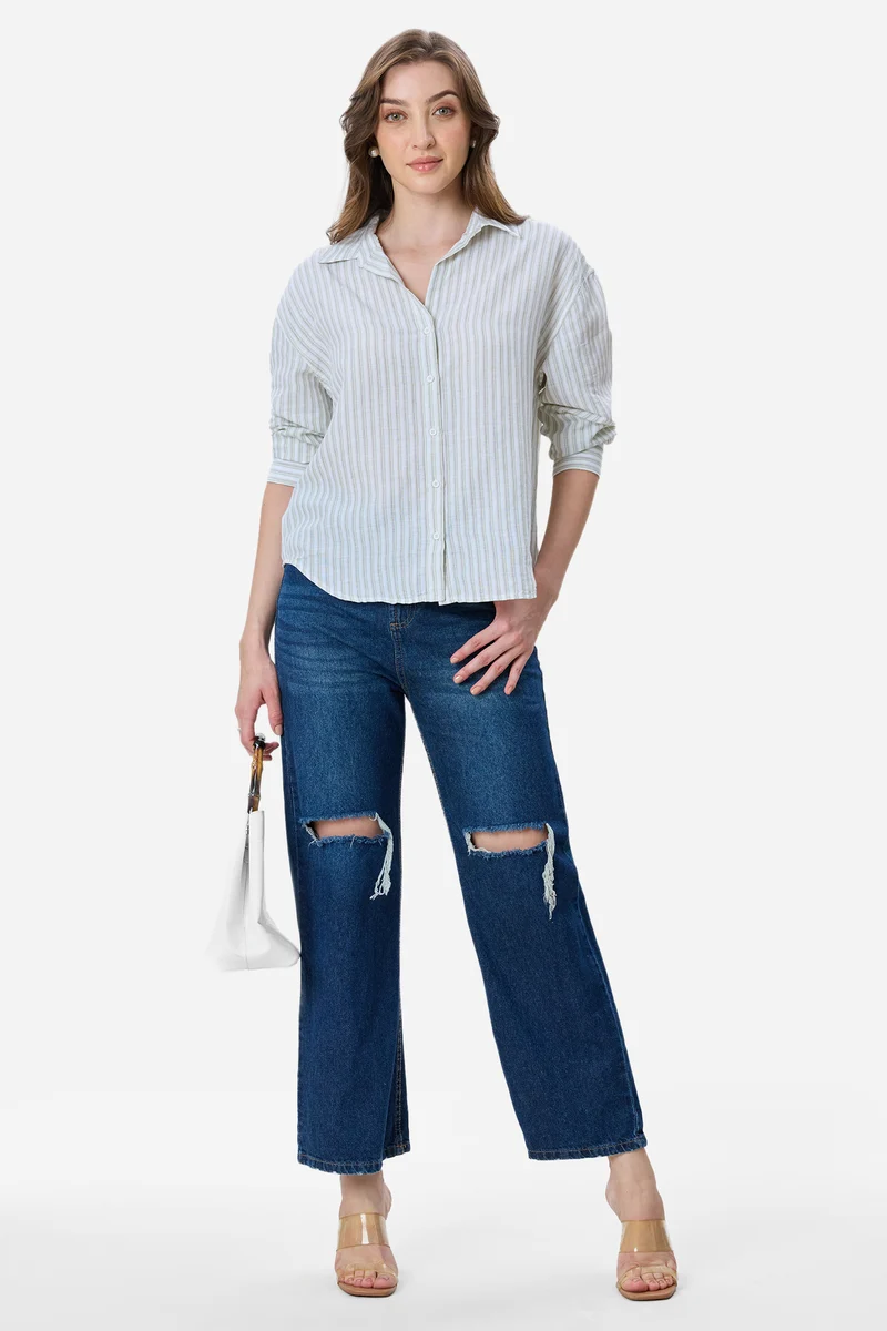 Edie|Linen Oversized Shirt