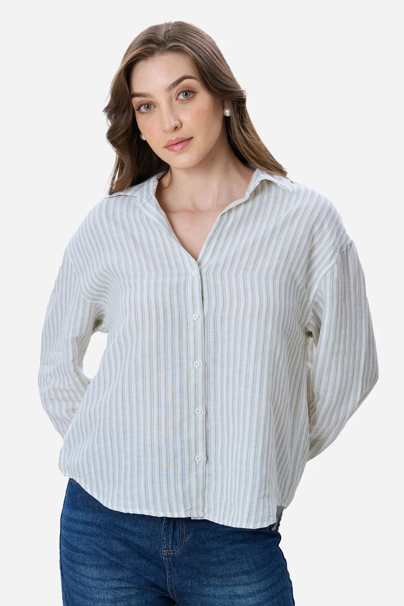 Edie|Linen Oversized Shirt