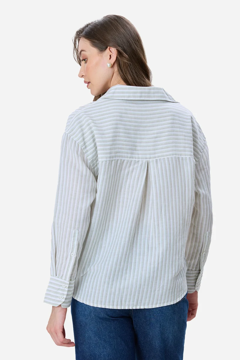 Edie|Linen Oversized Shirt
