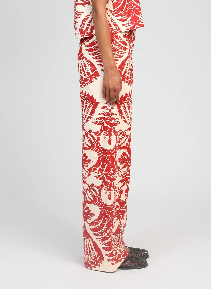 PANTALON ROSSINI adeline rouge