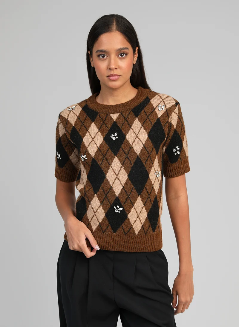 PULL NADRIANA marron