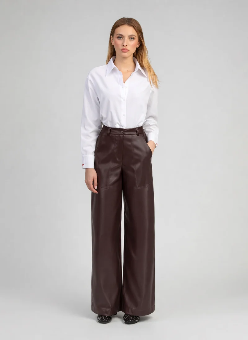 PANTALON PEONY wine