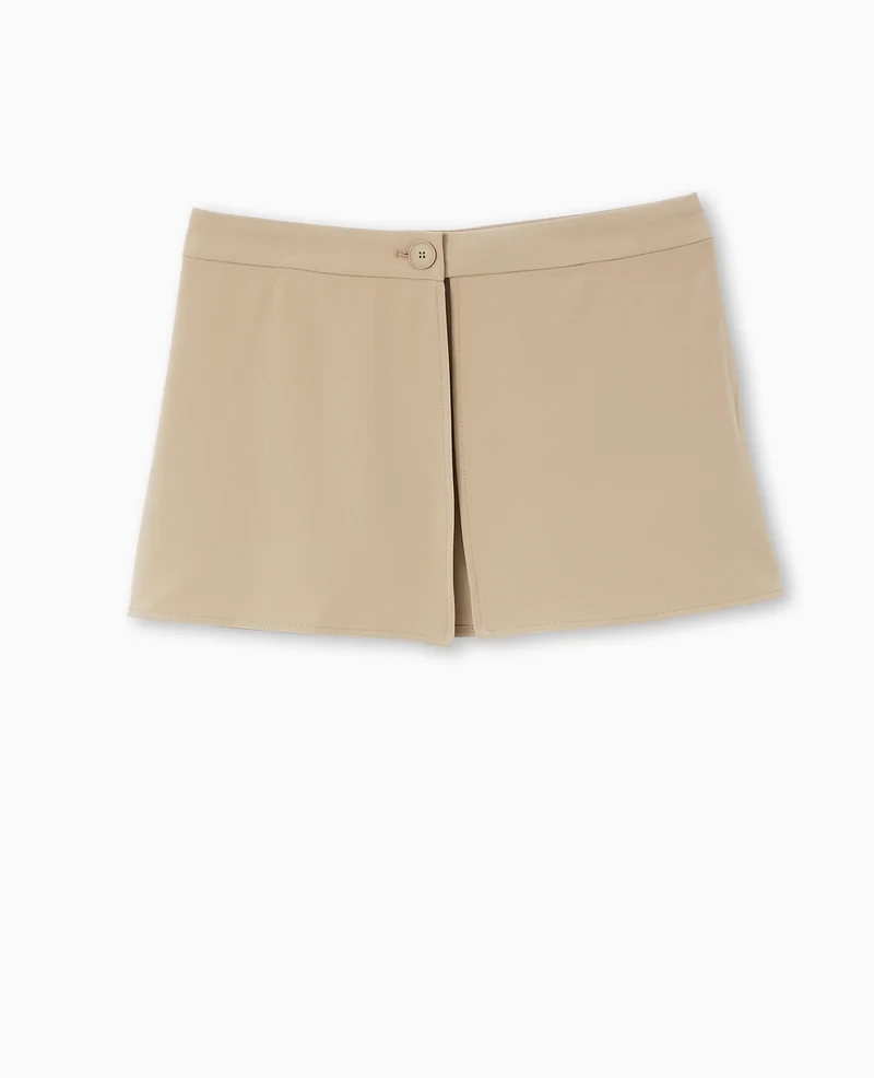 2 en 1 : pantalon cargo + jupette amovible