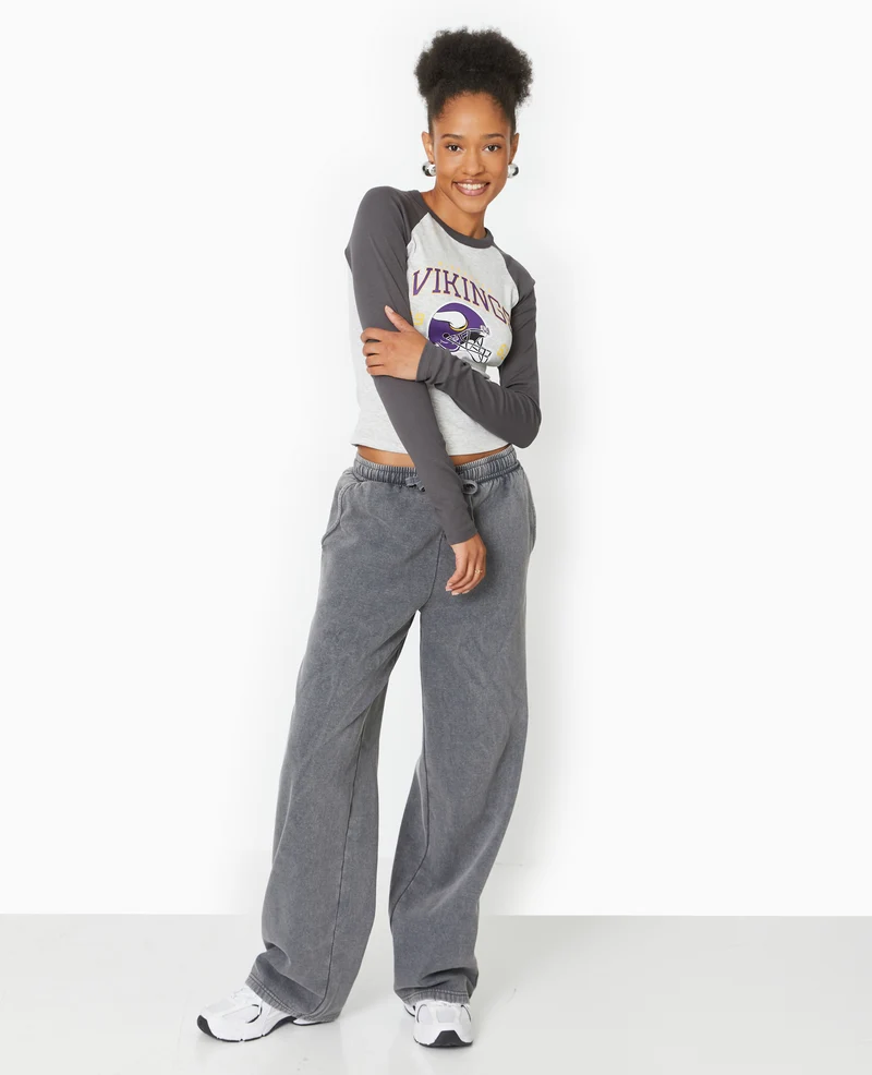 T-shirt manches longues raglans avec print devant
