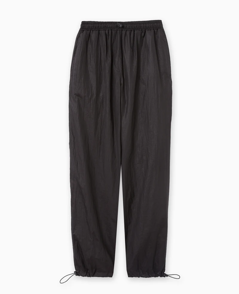 Pantalon parachute avec liens élastiqués