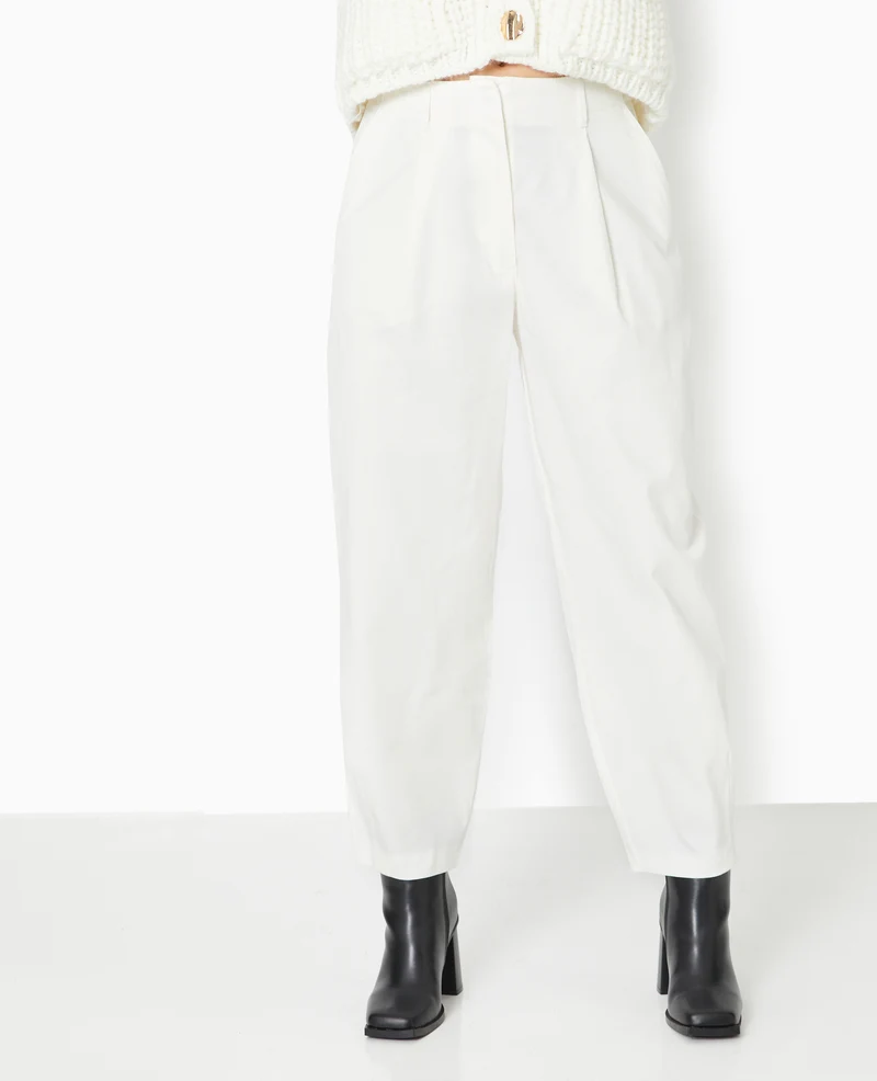 Pantalon balloon en toile