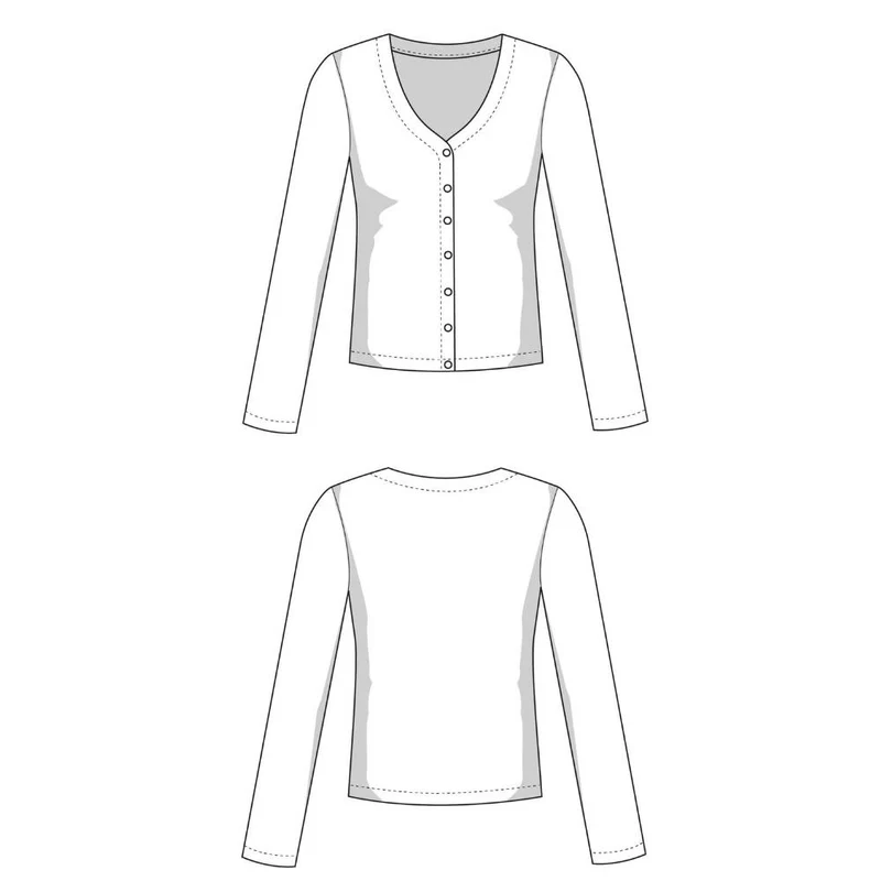Patron de couture PDF | Cardigan basique | Juliana Martejevs