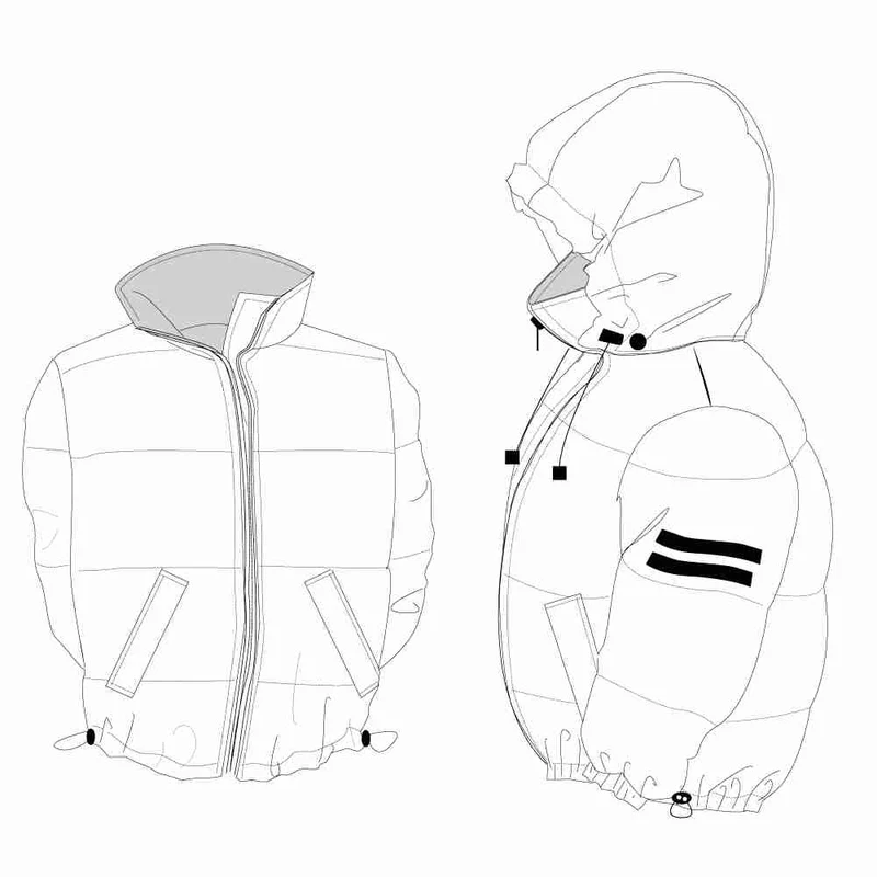 PDF PATRON DE COUTURE | 2108 | Veste matelassée (puffer) | Jalie | BILINGUE (FR/EN)
