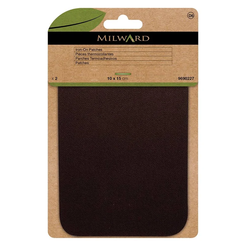 Milward Green | Patchs Thermocollants | 10 × 15 cm | Réparation et renfort textile