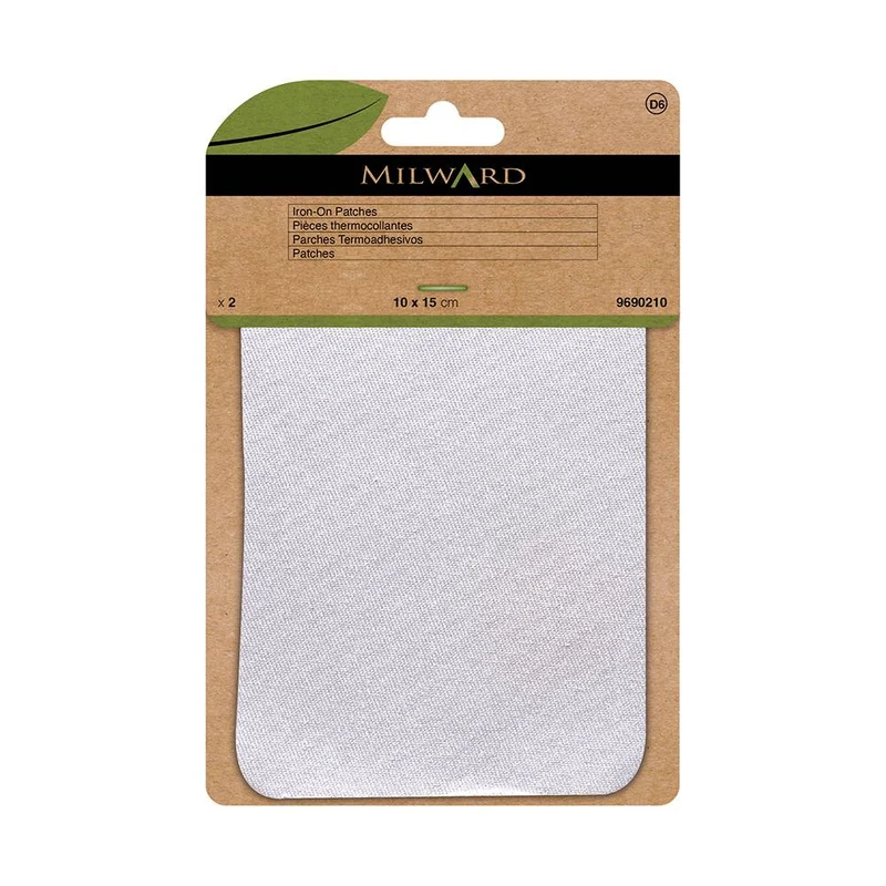 Milward Green | Patchs Thermocollants | 10 × 15 cm | Réparation et renfort textile
