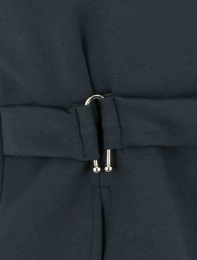 Top manches courtes à boucle - Bleu nuit