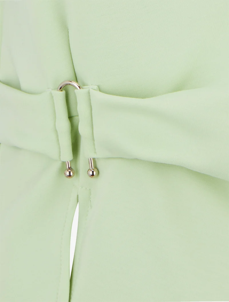 Top manches courtes à boucle - Vert pomme