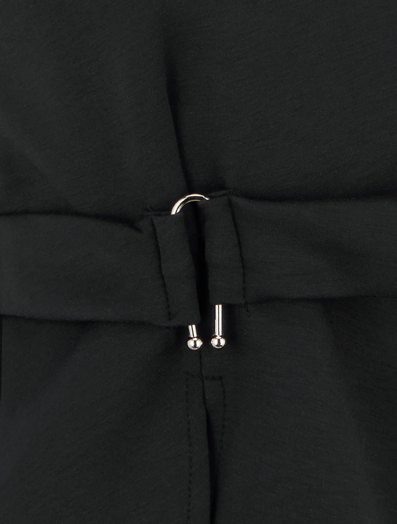 Top manches courtes à boucle - Noir