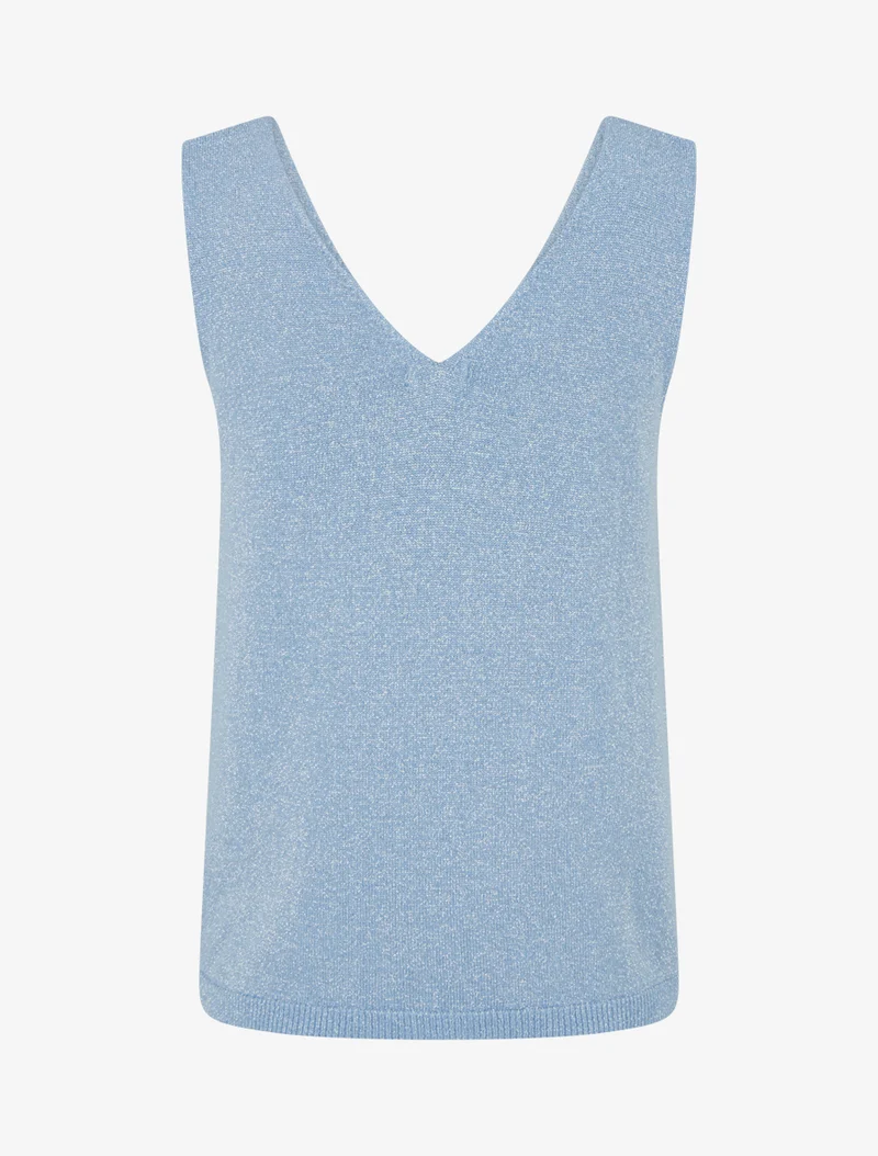Top sans manches irisé - Bleu ciel