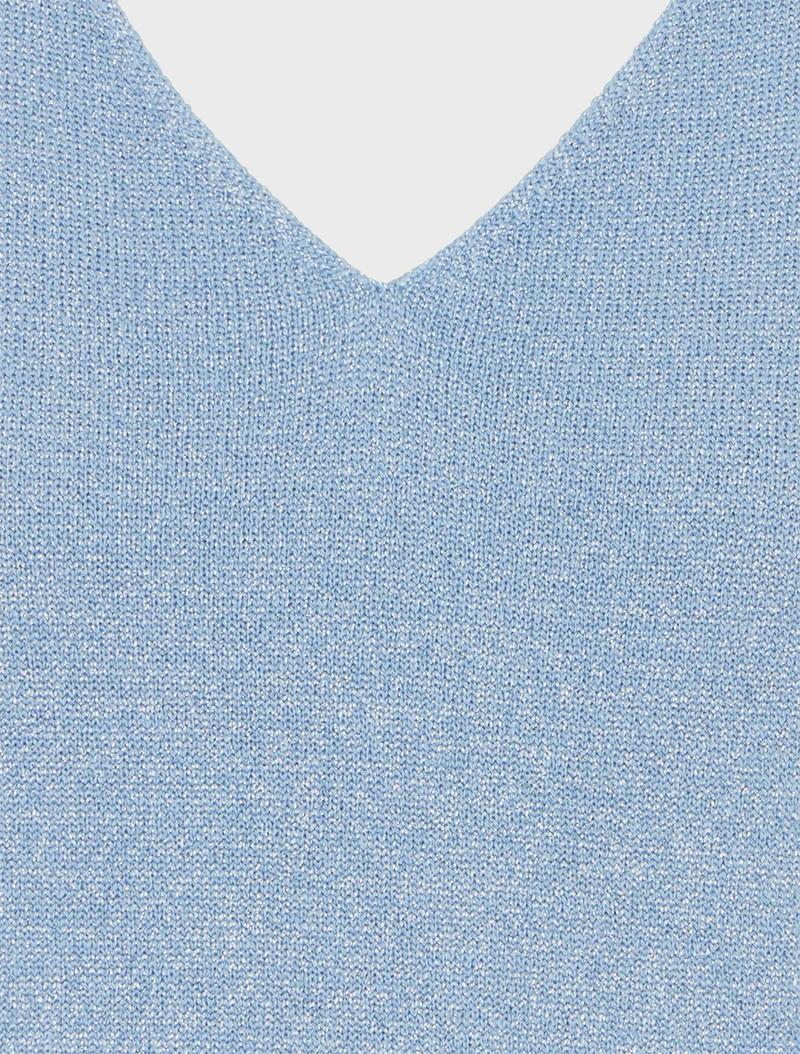 Top sans manches irisé - Bleu ciel