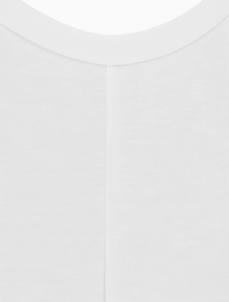 Top sans manches effet drapé et boutons - Blanc