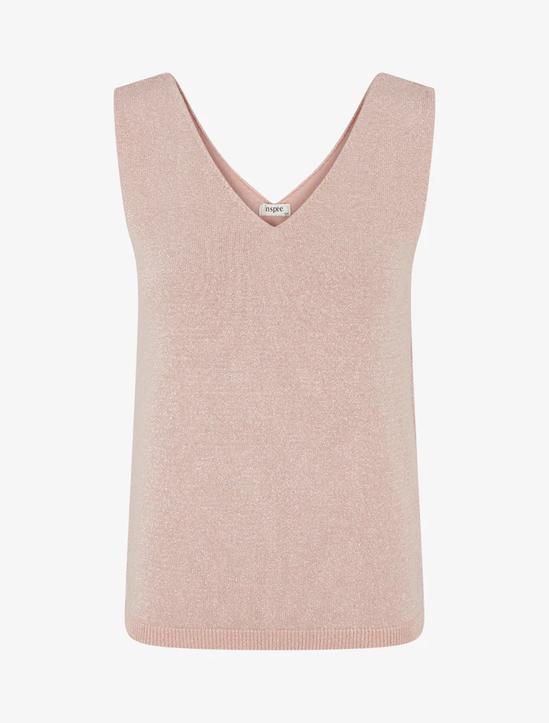 Top sans manches irisé - Rose