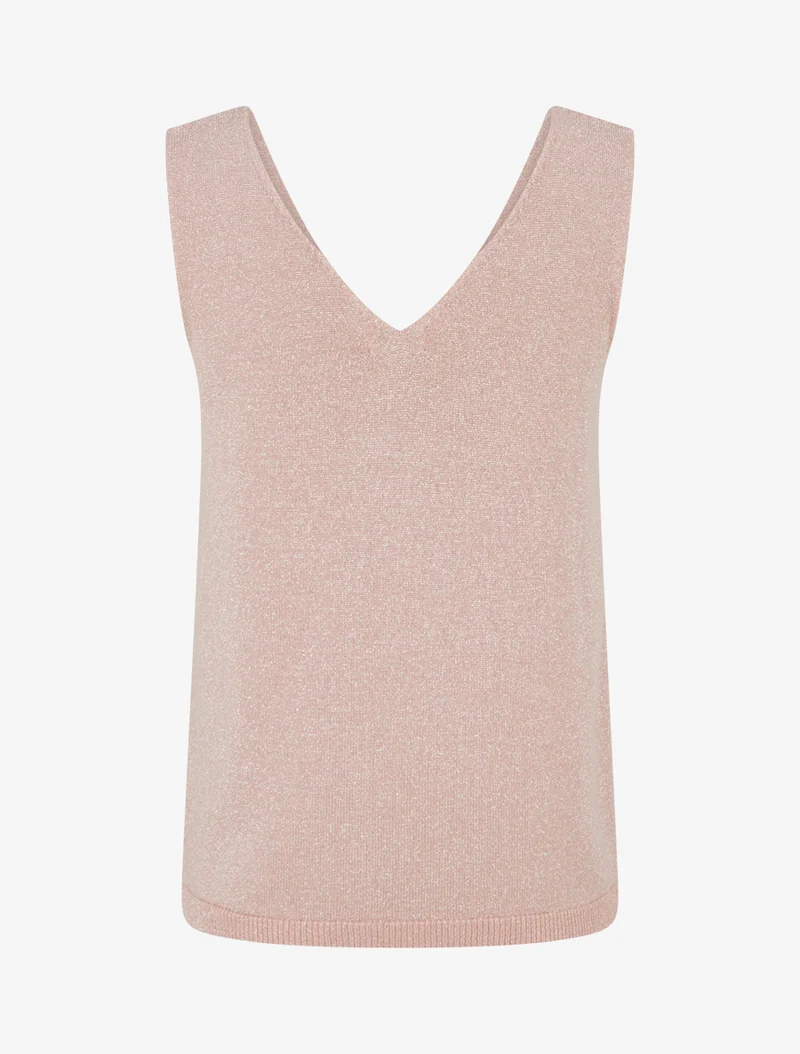 Top sans manches irisé - Rose