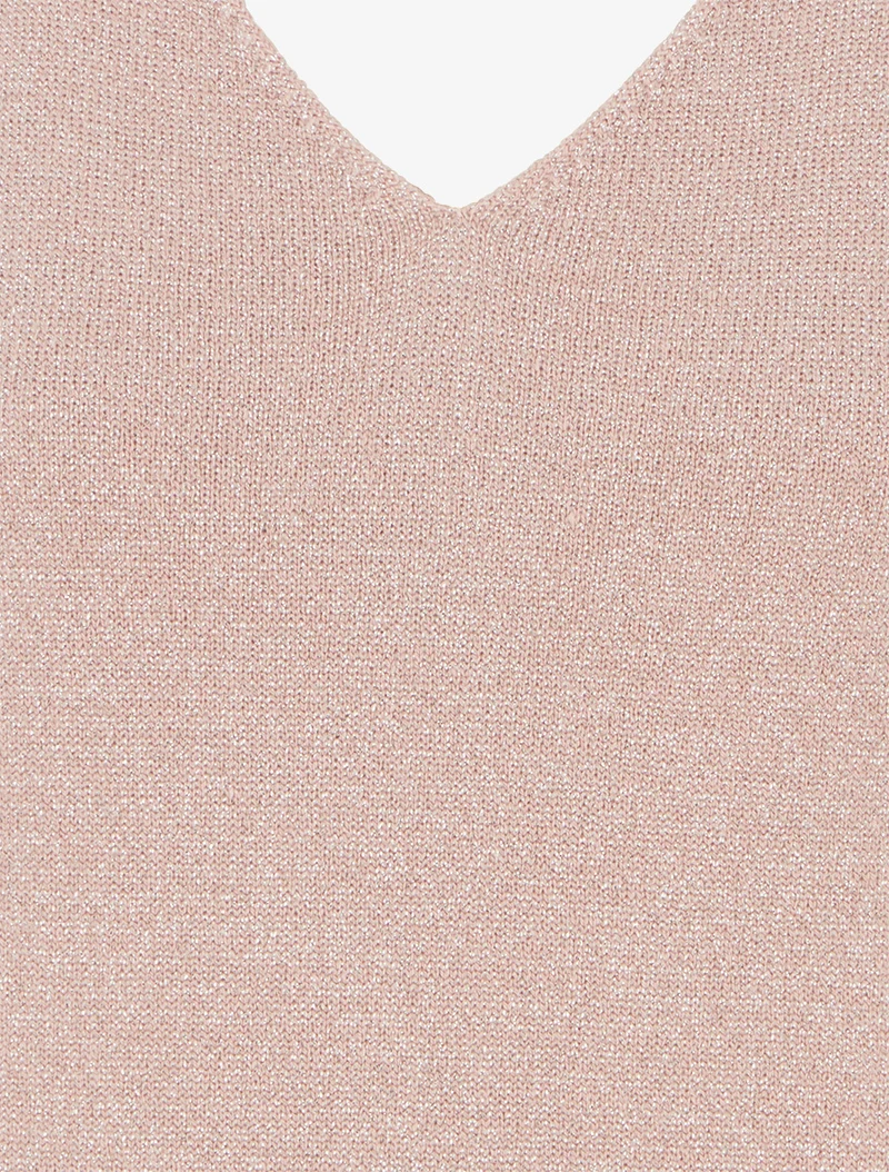 Top sans manches irisé - Rose
