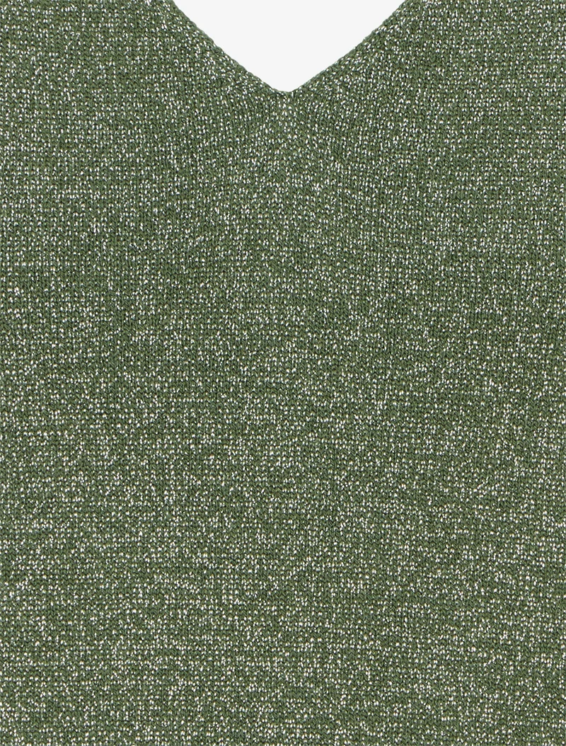 Top sans manches irisé - Kaki