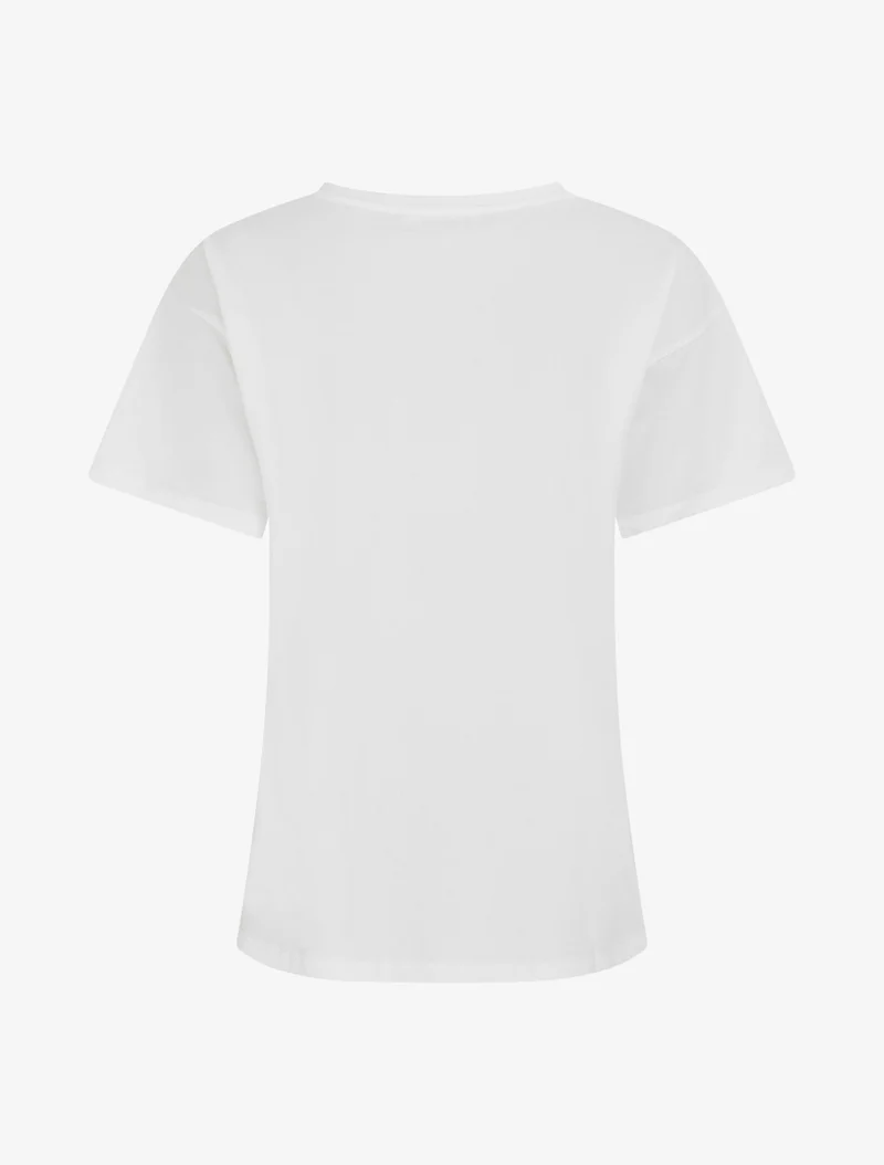 T-shirt Love you to the moon - Blanc