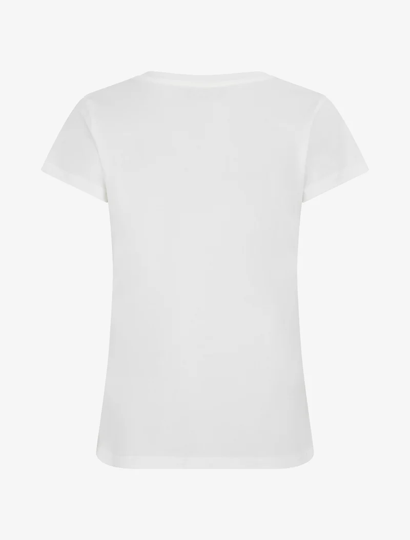 T-shirt à motif coeurs - Blanc