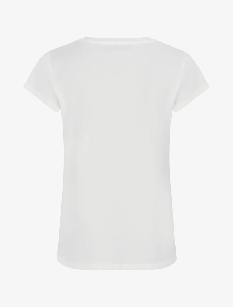 T-shirt à strass motif parapluie - Blanc